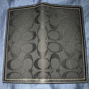 Coach checkbook cover